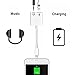 2 in 1 Lightning to 3.5mm Audio Adapter, Headphone Jack Adapter for iPhone 7/7 Plus[supports IOS 10.3.2 or later], Charge & Listen at the same time