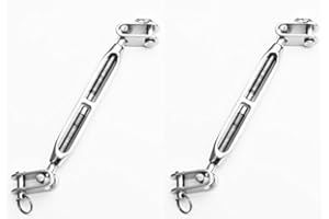 Two marine Grade Stainless Steel Open Body Turnbuckle 5/16"