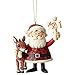 Enesco Rudolph The Red Nosed Reindeer by Jim Shore Santa North Pole Hanging Ornament, 3.7