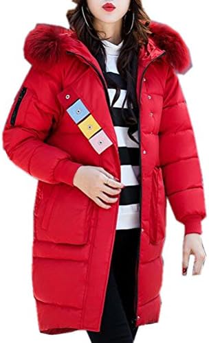 LKOMARKET Coat With A Long Hair Collar And A Heavy Coat