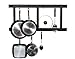 Rogar International Corporation 1910 Ultimate Wall Mounted Pot Rack in Black