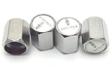 Set of 4 Chrome Metal Tyre Tire Valve Stem Caps Lincoln Fit all Vehicle