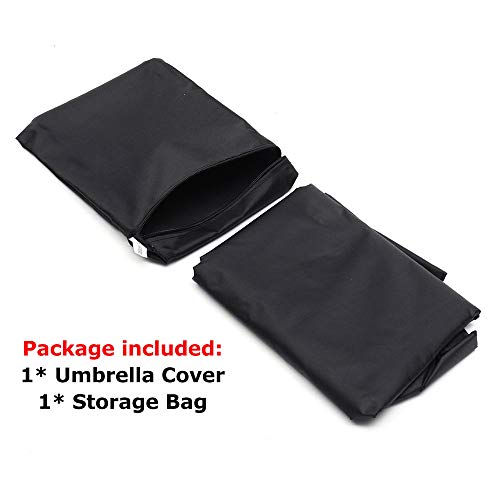 Umbrella Covers,Patio Waterproof Market Parasol Covers with Zipper for 7ft to 11ft Outdoor Umbrellas