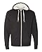 Independent Trading Co Unisex Full Zip Hooded Sweatshirt. AFX90UNZ - Medium - Charcoal Heather