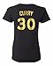 Golden State Curry 30 Gold Print Women's V-Neck T-Shirt