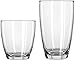 Circleware Smooth Huge Set of 12 Drinking Glasses & Whiskey Cups, Home & Kitchen Entertainment Glassware for Water, Beer, Juice, Ice Tea, Bar Beverage Gifts, 6-16oz & 6-13oz, Clear-Edition 12pc