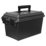 Mtm Tactical Mag Can For 10 30 Rd Ar Mags 10 Dbl Stacked Handgun Mags Black