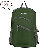 Homdox Ultra Lightweight Packable Backpack Hiking Daypack Travelling Backpack / Handy Foldable Camping Outdoor Travel Cycling School Air Travelling Carry on Backpacking/ Durable Light Backpack for Men and Women - Ultralight and Handy - 8 OZ Only- 6 Colors Choices- (Green)