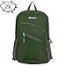 Homdox Ultra Lightweight Packable Backpack Hiking Daypack Travelling Backpack / Handy Foldable Camping Outdoor Travel Cycling School Air Travelling Carry on Backpacking/ Durable Light Backpack for Men and Women - Ultralight and Handy - 8 OZ Only- 6 Colors Choices- (Green)