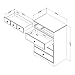 South Shore Little Treasures 5-Drawer Chest-Country Pine