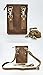 Le'aokuu Mens Genuine Leather Fanny Messenger Shoulder Satchel Waist Bag Pack (021 Brown)