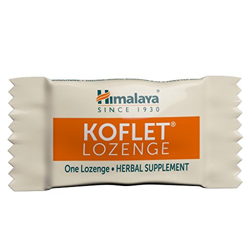 Himalaya Koflet Herbal Throat Lozenges, Natural Herbal Cough Drops, Ginger, Cinnamon, Clove