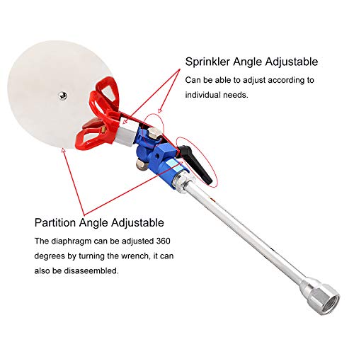 CPROSP Gun Baffle Spraying Guide Tool Universal Paint Spraying Accessory Nozzle Gun Anti-Splash Baffle for All Airless Paint Sprayer with Extension Rod - Thumbnail 2