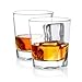 JoyJolt Carina Crystal Whiskey Glasses, Old Fashioned Whiskey Glass 8.4 Ounce, Ultra Clear Crystal Scotch Glass for Bourbon and Liquor Set Of 2 crystal Glassware