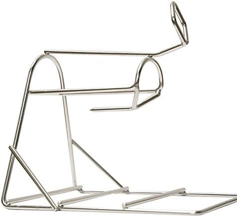 Maher Customs Chicken Roasting Rack Stainless Steel-Patented Design Chicken Roaster Stand Rack for Pans, Oven, Smoker, or BBQ Use- Non Stick Dishwasher Safe Food Grade Metal Wire-Made in USA