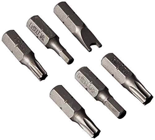 Click Here to See More Images DEWALT DWA1SEC6 DeWalt 6-Piece Security Bit Set