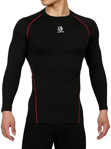 ARMEDES Men's Compression Quick Dry Baselayer Activewear Light Weight Long Sleeve T-Shirt