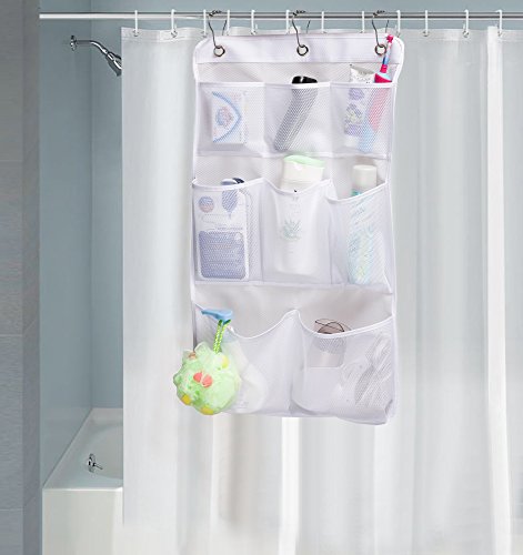 Kimbora Mesh Shower Organizer Hanging Bathroom Caddy 8 Pockets