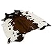 MustHome Soft Faux Cowhide Rug 4.5x4.4 Feet Cow Print Rug Perfect Throw Rug for Living Room/Tile/Lounge Room/Office