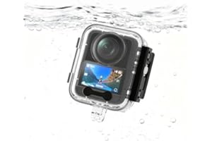 Professional Underwater Camera Housing for DJI Osmo 360, Waterproof Diving Case, 144FT/45M Depth Protection, Clear Protective