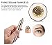 Eyebrow Hair Remover, HAOEN Painless Electric Eyebrow Trimmer Epilator for Women, Portable Eyebrow Hair Removal Razor (gold)