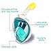 Snorkel Mask Full Face 180°View with Free Breath Technology-Cutting-edge Easy Breathing Design Perfect for Adults and Innovative and Comfortable Design Prevents Gag (Green, S/M)