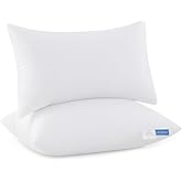 Leeden 12x20 Pillow Inserts Pack of 2, Fluffy Lumbar Throw Pillow Inserts, Soft Square Decorative Throw Pillows for Couch, Sofa, Bed, and Home Decor White Pillows