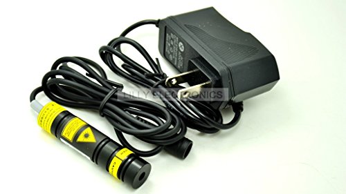 Focusable 780nm 100mw Ir Infrared Diode Laser Dot Module 16x68mm 5vdc W/us-plug Adapter and Heatsink