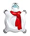 BigMouth Inc. Polar Bear Snow Tube - 4 ft. Wide Inflatable Snow Tube with Easy Grip Handles, Made of Durable Vinyl with Welded Seams - Makes a Great Gift