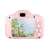 Poniu Preschool Digital Camera Toys Child Camcorder Mini Cartoon Rechargeable Camera Megapixel HD Camera for 3-12 Year Old Girls Boys (A)