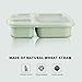 Bento Lunch Box, Food Storage Containers with Airtight Lids, 3 Compartment Plastic Divided Food Storage Container Boxes for Kids & Adults