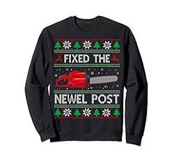 Fixed The Newel Post Funny Christmas Carpenter Ugly