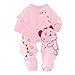 FEITONG Baby Boy Girl Infant Romper Jumpsuit Bodysuit Cotton Clothes Outfit (Age:0-3Months, Pink)