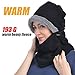 USHAKE Fleece Balaclava Women Ski Face Mask for Winter Under Armour Face Warmer for Womens Black