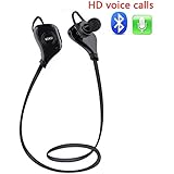 Bluetooth Earphones,KEKU Wireless Mic Noise Canceling Stereo Headphone Headset-In-Ear With Microphone Sweatproof Sports Running Gym Earbuds for Common Bluetooth Devices