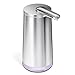 simplehuman Touch-Free Automatic Foam Cartridge Sensor Soap Pump With Lavender Foam Soap Cartridge, Brushed Stainless Steel, Rechargeable