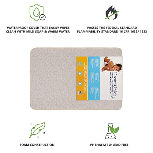 Dream On Me 3" Fiber Playmat, Excellent Comfort & Support, Waterproof