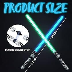 JOYIN 2-in-1 Light Up Saber, Sword for Kids, LED