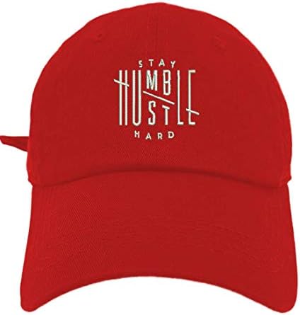 TheMonstaHumble Stay Hard Logo Style Dad Hat Washed Cotton Polo Baseball Cap