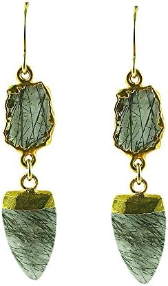 Dolcetti Rutilated Quartz Arrowhead Earrings