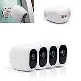 Sully Silicone Skins Compatible with Arlo Pro (4 pcs White) - for Arlo Pro and Pro 2 Pro2 Wireless Free Camera Protective Case - Arlo Pro Smart Security Accessories VMA4200B - Perfect Fitting