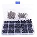 BESTCYC 150pcs(1box) 6/8/9/10/12MM 5 Sizes Black Plastic Safety Eyes and Noses Set for Teddy Bear Doll Animal Puppet Crafts