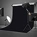 Black Backdrop for Photoshoot, Professional Photo Backdrop Background Curtain for Product Photography, Portraits, Wedding, Party, Live Streaming Video Recording 5X7 FT (Background Only)