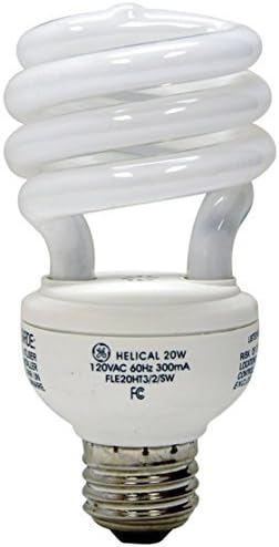 GE Lighting 15517 Energy Smart Spiral CFL 23-Watt (100-watt replacement) 1650-Lumen T3 Spiral Light Bulb with Medium Base, by GE Lighting