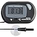 SunGrow Neon Tetra Thermometer with LCD Display, 2.3x1.5 Inches, Accurately Reads Tank Water Temperature, Battery and 2 Suction Cups Included for Quick Installation, 1 Piece