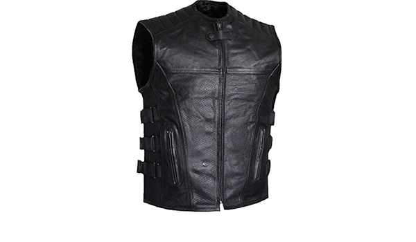 leather vests on amazon