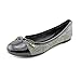Tory Burch Smoke Roccia/Black Verbena Tribal Snake Ballet Flats