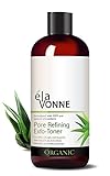 Elavonne Organic Pore Refining Exfo-Toner - Skin Toner (8 oz) Alcohol Free - Minimizes Pores and Gently Exfoliates with Organic Willowbark (an organic and natural source for Salicylic Acid) - Helps Control Acne and Oil Buildup - Calms Skin Inflammation with MSM and Essential Oils - Guaranteed Satisfaction or Your Money Back - Made In the USA Organic Skin Care