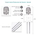BONAOK Portable Wireless Bluetooth Karaoke Microphone, Gift for Easter, 3 in 1 Karaoke Speaker Machine for iPhone Apple Android PC and Smartphone(Silver)