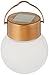 IdeaWorks JB6638 Hanging Solar Led Lights, Copper and Frosted